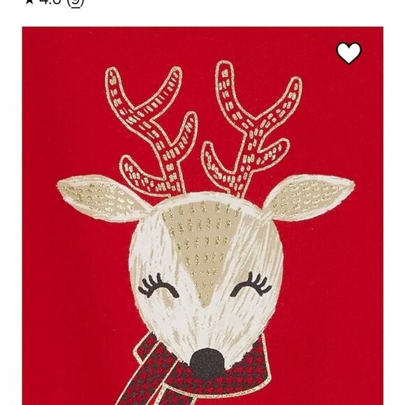 Carter Girls 2-Piece Reindeer Fleece Long Sleeve Top & Legging Set, 4T,4A NWT - Picture 5 of 8